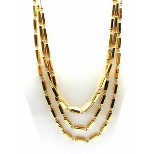 CHARTER CLUB Goldtone Three Layer Rectangle Chain Fashion Necklace NEW